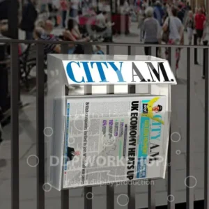 Alternative view of Newspaper & Magazine Railings Display