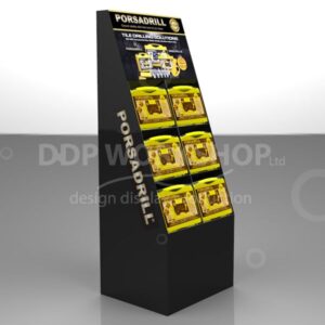 Six Pocket Floor Standing Cardboard Display Stand
