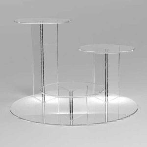 Alternative view of Waterfall 3 Tier Cake Stand