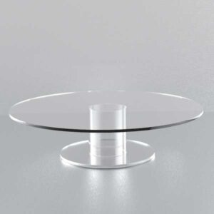 Alternative view of Round Clear Pedestal Cake Stand