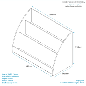 Alternative view of Countertop Gift Card Display 3 Tier